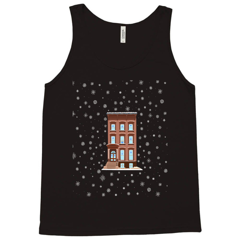 Hot Trend Hanukkah Decorated Brownstone Home Tank Top by Box Bingham | Artistshot