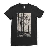 Trending Norse Mythology Vegvisir Viking Compass Odin Wotan Warrior Ladies Fitted T-shirt | Artistshot