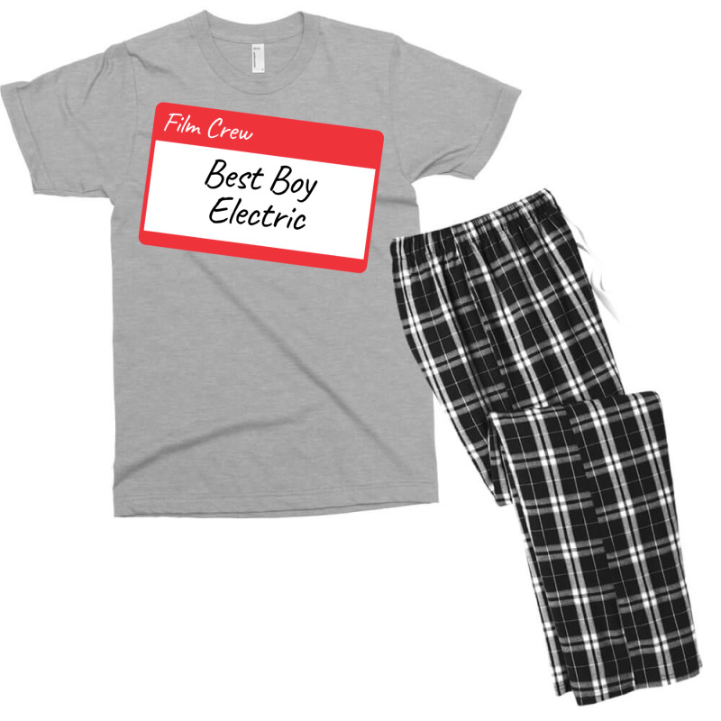 Film Crew Best Boy Electric Classic Cute E Men's T-shirt Pajama Set by aclanddarmeno | Artistshot