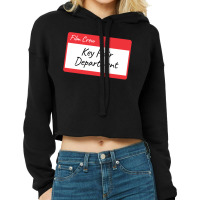 Film Crew Key Hair Department Classic 70s Girl Cropped Hoodie | Artistshot