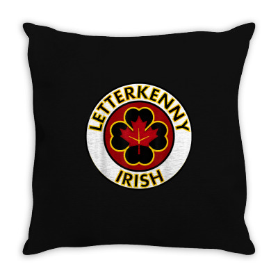 Irish Letterkenny Shamrocks St Patricks Day Throw Pillow Designed By Kakashop