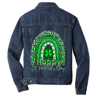 Happy St Patrick S Day Tshirt Cute Rainbow St . Patricks Day T Shirt Men Denim Jacket | Artistshot