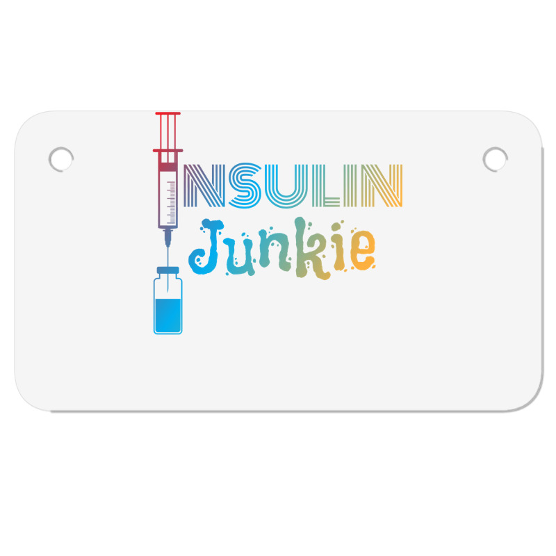 Insulin Junkie I Insulin Diabetics Sugar Patients Pullover Hoodie Motorcycle License Plate by tamkyfashions | Artistshot