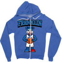 Franklin The Aesthetic Blue Zipper Hoodie | Artistshot