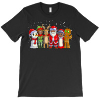 Black Family Christmas Afro African American Santa Xmas T-shirt | Artistshot