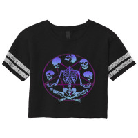 Skeleton Juggling Skulls Pastel Goth Pentagram Occult Pagan 101.png Scorecard Crop Tee | Artistshot