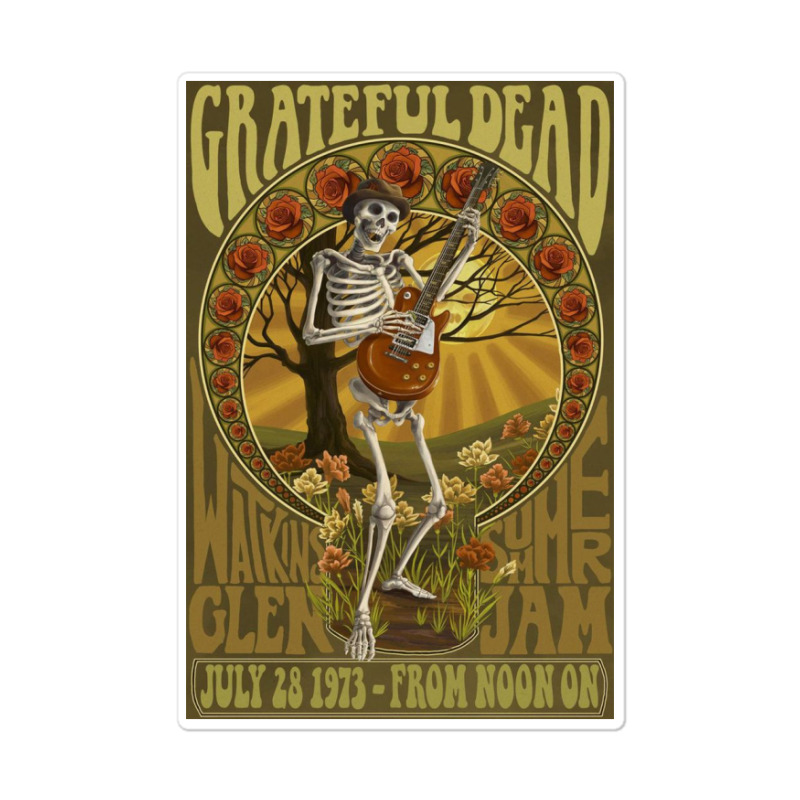 Grateful Chill Skull Sticker | Artistshot