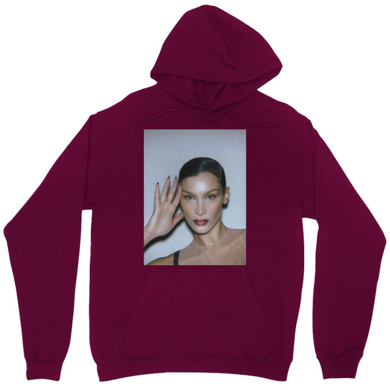 Bella Hadid Headshot Unisex Hoodie by handaaoslob8 | Artistshot