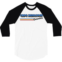 Cape Henlopen Delaware Retro Style Design 3/4 Sleeve Shirt | Artistshot