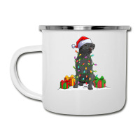 Black Lab Labrador Christmas Lights Pajama Dog Lover Xmas Camper Cup | Artistshot