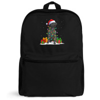 Black Lab Labrador Christmas Lights Pajama Dog Lover Xmas Backpack | Artistshot