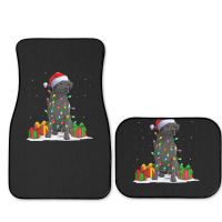 Black Lab Labrador Christmas Lights Pajama Dog Lover Xmas Full Set Car Mats | Artistshot