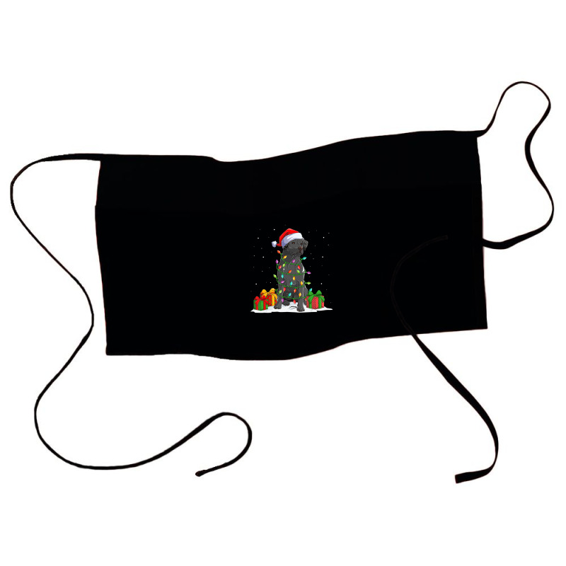 Black Lab Labrador Christmas Lights Pajama Dog Lover Xmas Waist Apron | Artistshot