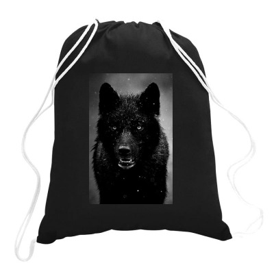 Enraged Wolf Drawstring Bags Designed By Ec