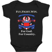 Limited Edition Us Academy Air Force Patriot Fly Fight Win Day Usa Baby Bodysuit | Artistshot