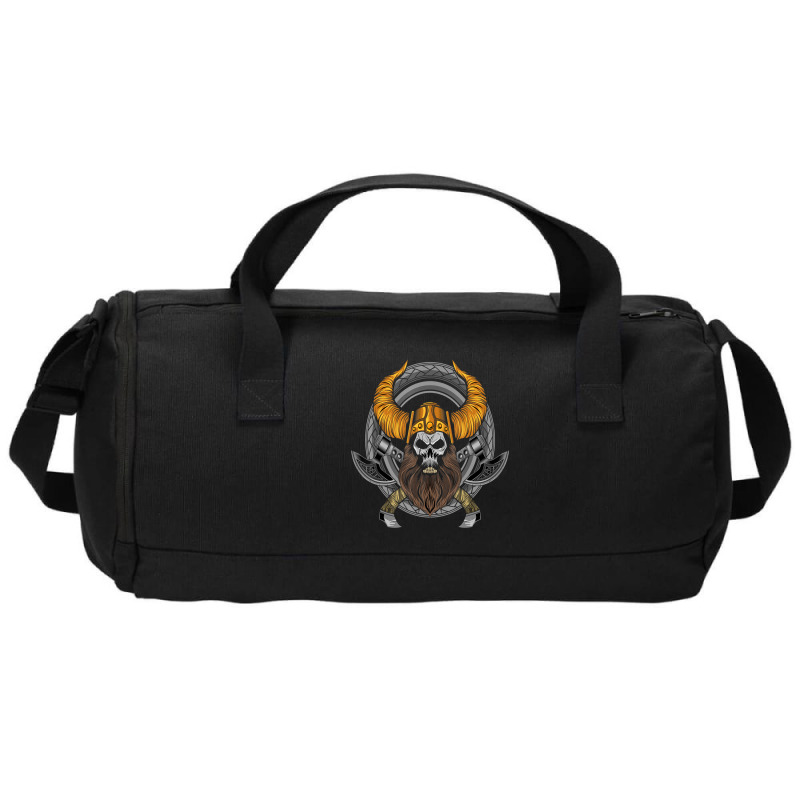 Hot Trend Norse Viking Style Skull Beard For Vikings Lover Duffel Bag | Artistshot