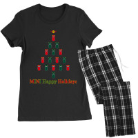 Hot Trend Mini Happy Holidays Tree Women's Pajamas Set | Artistshot