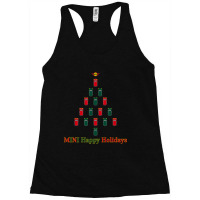 Hot Trend Mini Happy Holidays Tree Racerback Tank | Artistshot