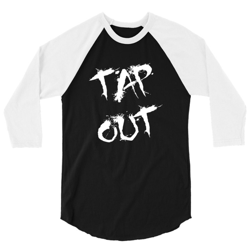 Tap Out (white) 3/4 Sleeve Shirt by CassidyWise | Artistshot