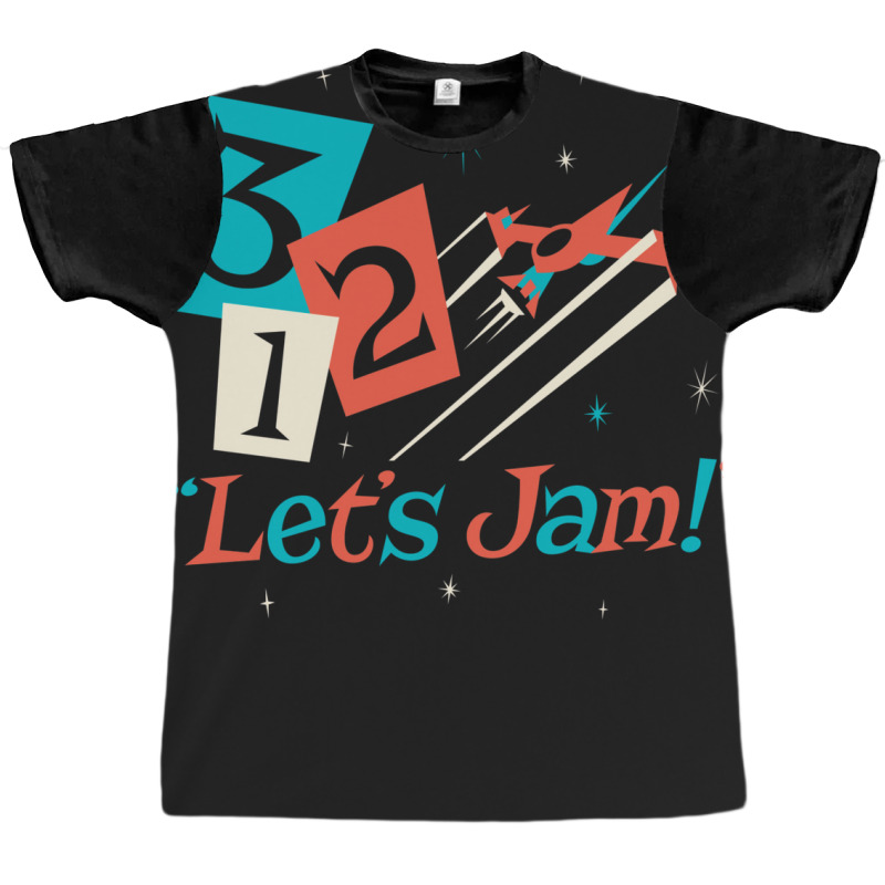 Lets Jam   Red Summer Graphic T-shirt by alheklupsm | Artistshot