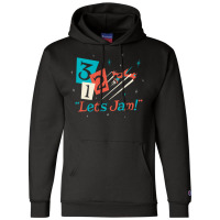 Lets Jam   Red Summer Champion Hoodie | Artistshot