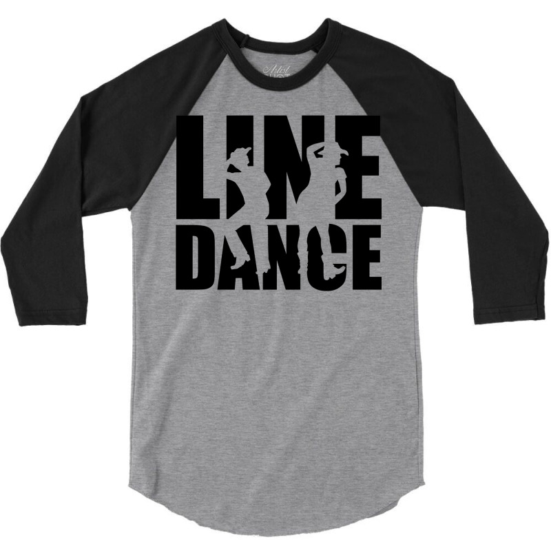 Line Dance   Cute Boy 3/4 Sleeve Shirt by alheklupsm | Artistshot