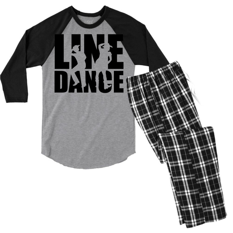 Line Dance   Cute Boy Men's 3/4 Sleeve Pajama Set by alheklupsm | Artistshot