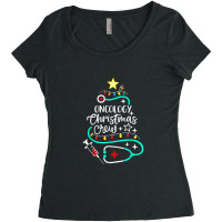 Oncology Christmas Crew Oncology Nurse Oncologist Secretary Women's Triblend Scoop T-shirt | Artistshot