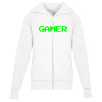 Gamer Games Funny Videogames Gift Youth Zipper Hoodie | Artistshot