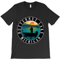 Hot Trend Butternut Lake Fishing Michigan Sunset T-shirt | Artistshot