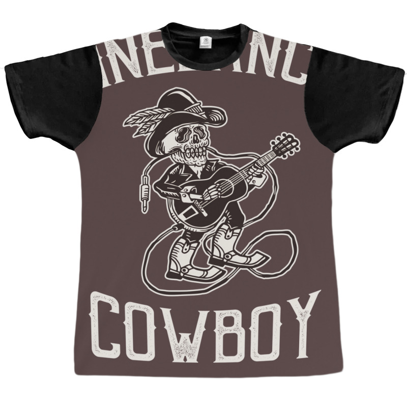 Linedance Cowboy Western Rodeo Skeleton Dancer   Cool Quote Graphic T-shirt by alheklupsm | Artistshot