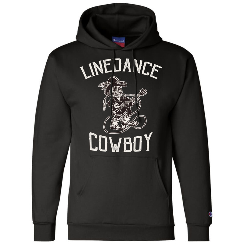 Linedance Cowboy Western Rodeo Skeleton Dancer   Cool Quote Champion Hoodie by alheklupsm | Artistshot