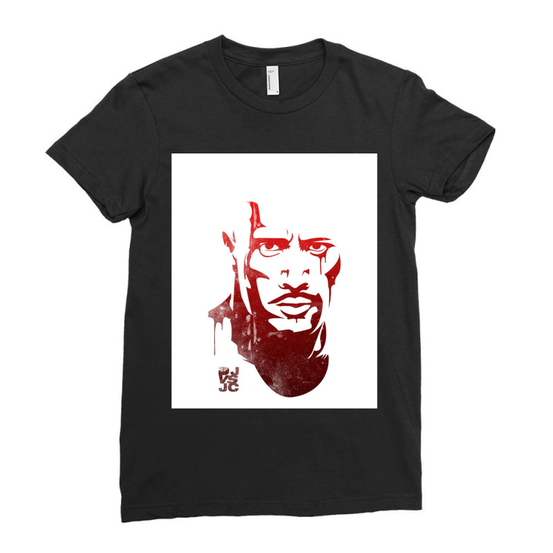 Dwayne Johnson Face Ladies Fitted T-Shirt by AbeaJuanje | Artistshot