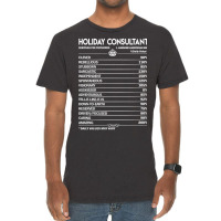 Limited Edition Holiday Consultant T Shirt - Holiday Consultant Factor Vintage T-shirt | Artistshot