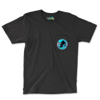 Cool Alpine Downhill Ski Racer Silhouette Mountain Scene Pocket T-shirt | Artistshot