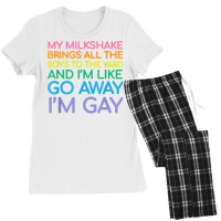 Lesbian Flag Gay Pride Rainbow Lgbt Funny Queer My Milkshake T Shirt Women's Pajamas Set | Artistshot