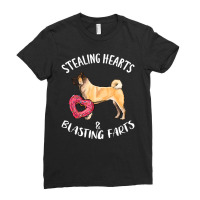 Limited Edition Stealing Hearts Blasting Farts Akita Valentines Day Ladies Fitted T-shirt | Artistshot