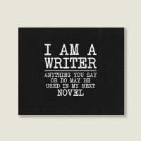 Cool Writer Art For Men Women Novel Author Writing Novelist Landscape Canvas Print | Artistshot