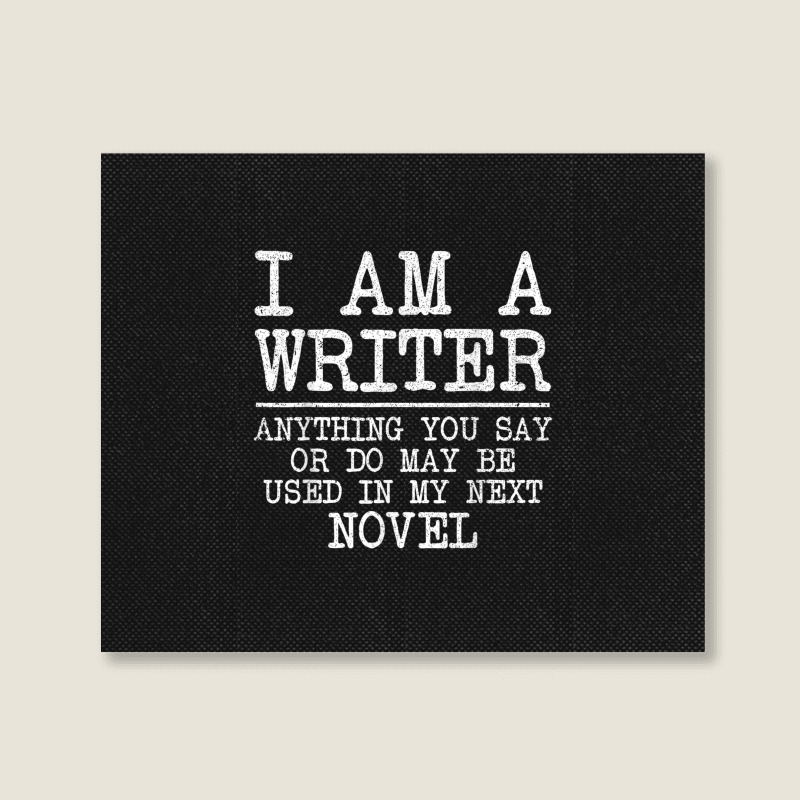 Cool Writer Art For Men Women Novel Author Writing Novelist Landscape Canvas Print | Artistshot