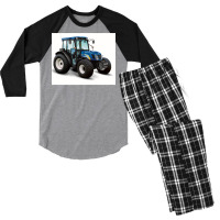 Tractor  Baby Red Men's 3/4 Sleeve Pajama Set | Artistshot