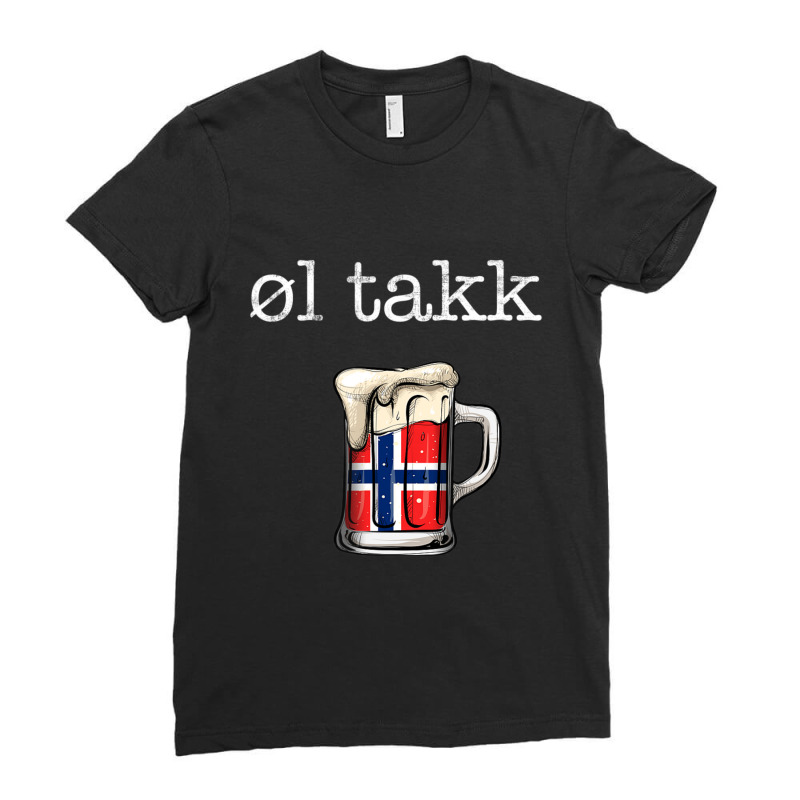 Hot Trend Norwegian Beer Please Ol Takk, Norway Ladies Fitted T-Shirt by Sizemore Adame | Artistshot