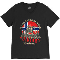 Limited Edition Norwegian Norway Viking Ship Flag V-neck Tee | Artistshot