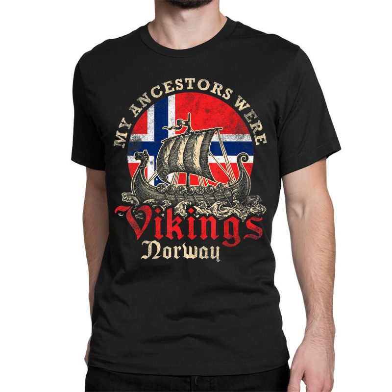 Limited Edition Norwegian Norway Viking Ship Flag Classic T-shirt | Artistshot