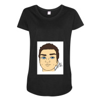 Scott Tracy [headshot] 1 Maternity Scoop Neck T-shirt | Artistshot