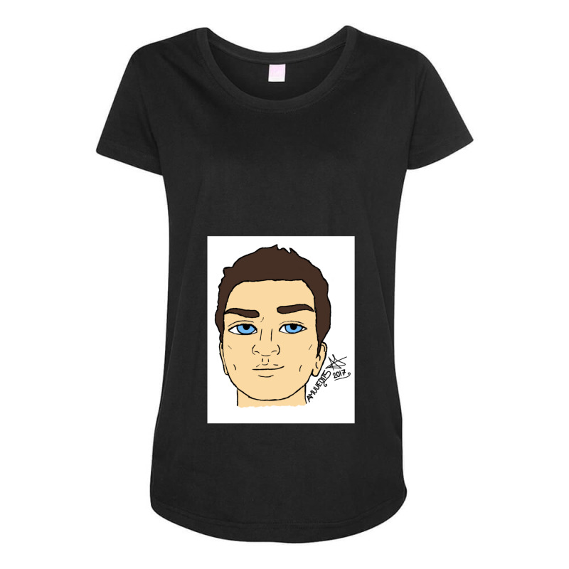 Scott Tracy [headshot] 1 Maternity Scoop Neck T-shirt by JudithPlagmann | Artistshot