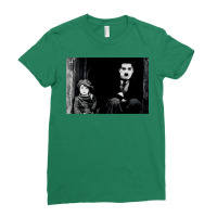 Charlie Chaplin Black And White Long T Stars Ladies Fitted T-shirt | Artistshot