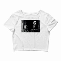 Charlie Chaplin Black And White Long T Stars Crop Top | Artistshot