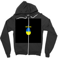 Is Potato As Seen On Late Night Television Poster Yellow Zipper Hoodie | Artistshot