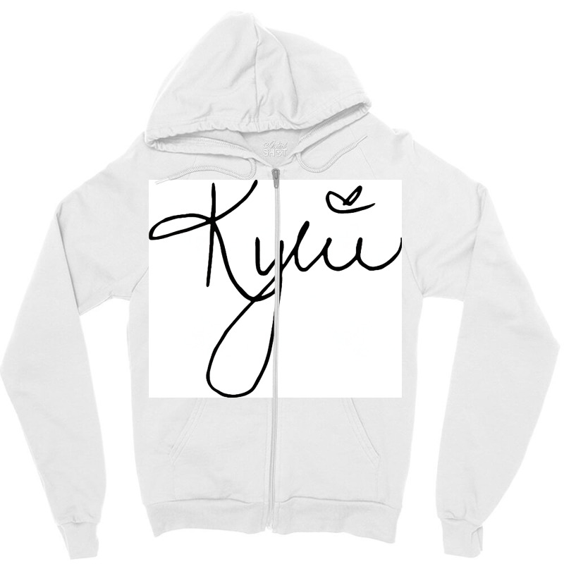 Kylie Signature Poster Hippie Zipper Hoodie by maunesebekb | Artistshot