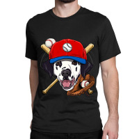 Dalmatian Baseball Dog Lovers Baseball Player 126.png Classic T-shirt | Artistshot